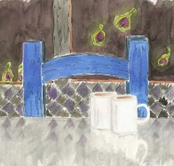 Blue Chair With Figs....
